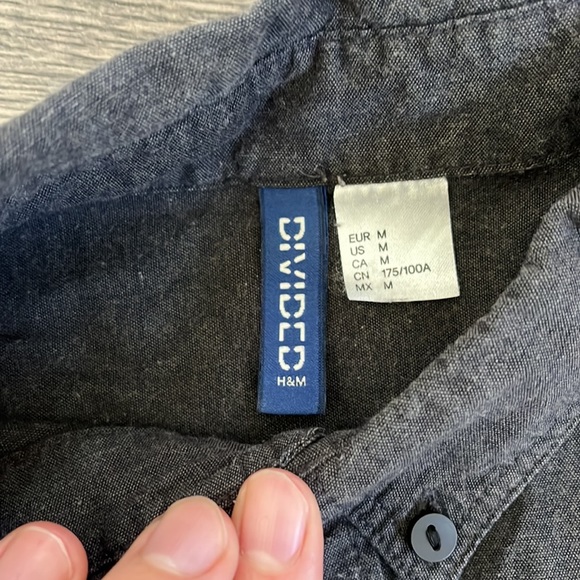 Short Sleeve Black Button Up - Picture 2 of 2